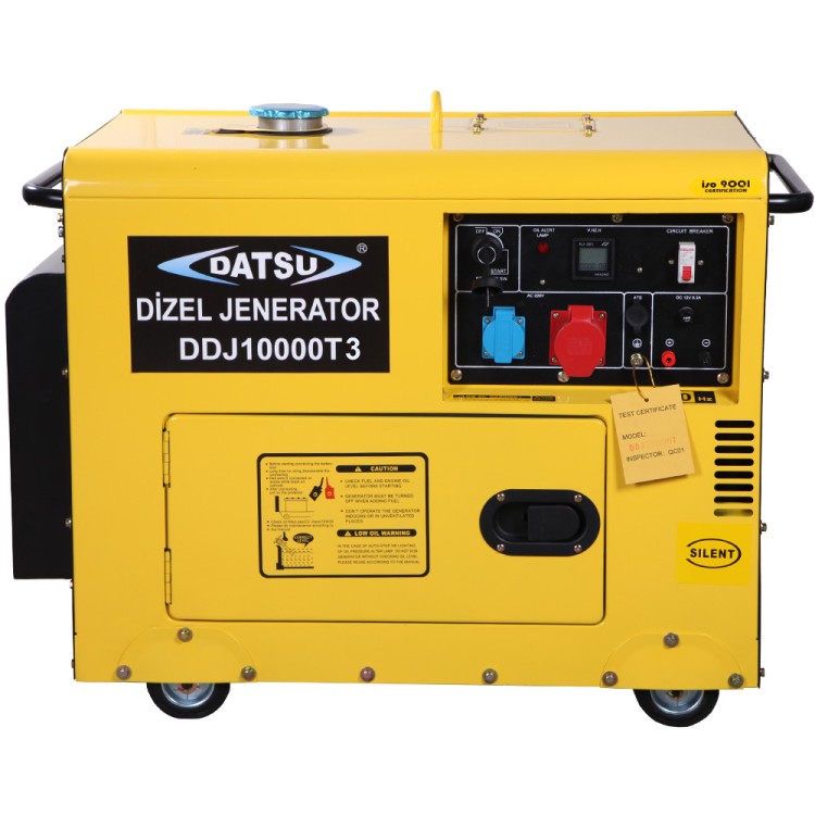 DDJ 10000S3 Dizel Marşlı Trifaze Jeneratör - 8.75kVA