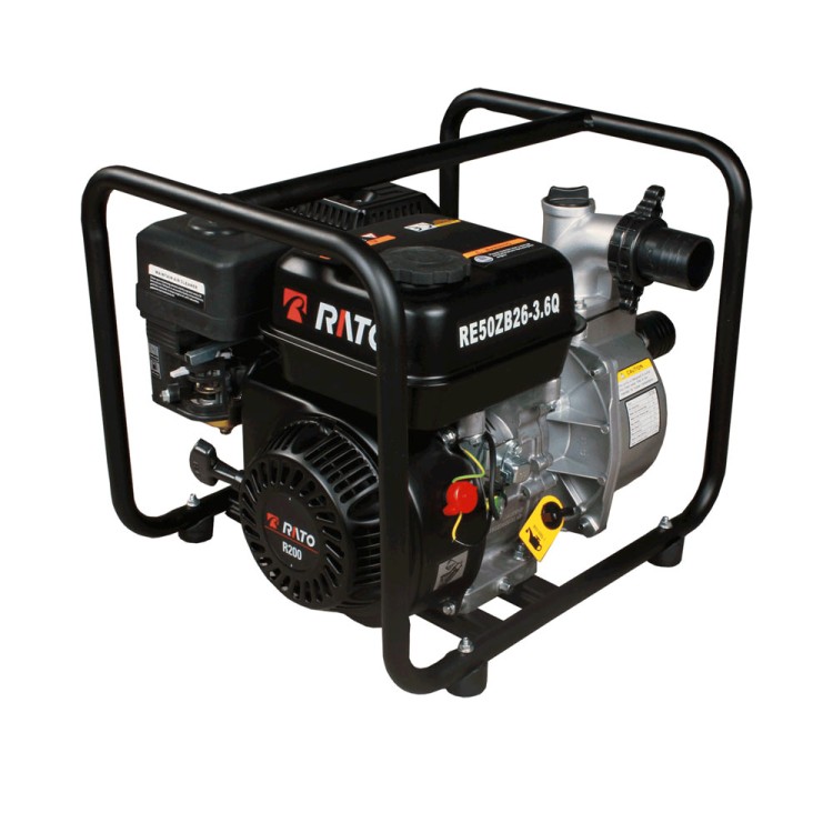 RE 50ZB26-3.6Q (SİYAH) Benzinli İpli Motopomp - 6.5HP