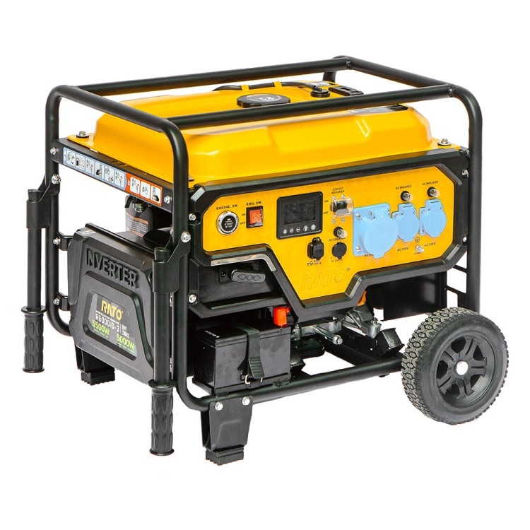 R 7500 ID -3 Benzinli İpli Monofaze Inverter Jeneratör - 6kVA