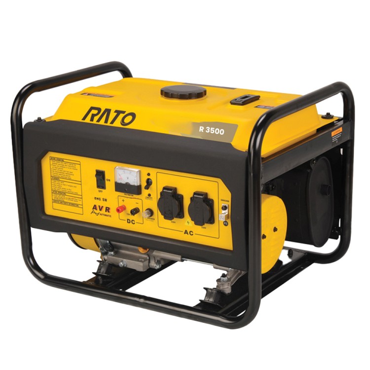 R 3500 Benzinli İpli Monofaze Jeneratör - 3.4kVA